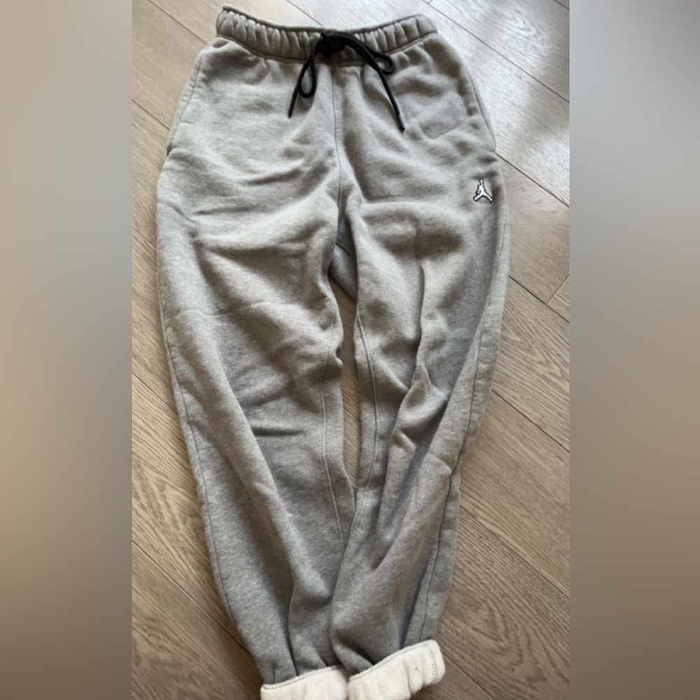 grey jordan sweats , size medium , worn twice